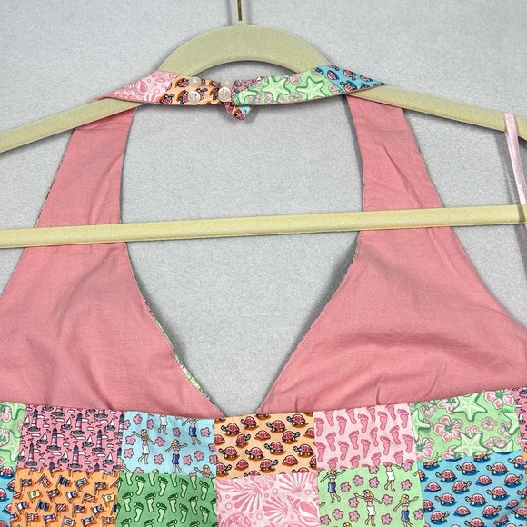 Vineyard Vines Top Womens 12 Patchwork Halter Marthas Vineyard Coastal Beach NWT - Picture 8 of 12